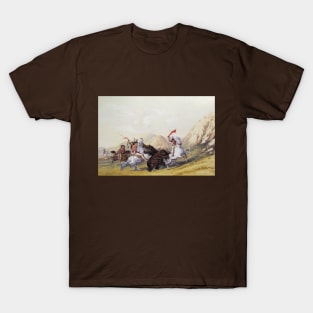 Attacking the Grizzly Bear by George Catlin T-Shirt